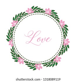 Vector illustration greeting card with flower background hand drawn