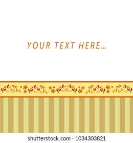 Vector illustration of Greeting card with free place for text