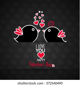 Vector illustration or greeting card for happy valentine day.
