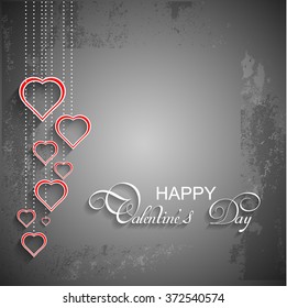 Vector illustration or greeting card for happy valentine day.