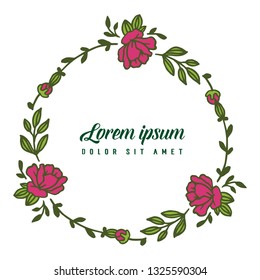 Vector illustration greeting card hello spring with very beautiful frames of flowers and green foliage hand drawn