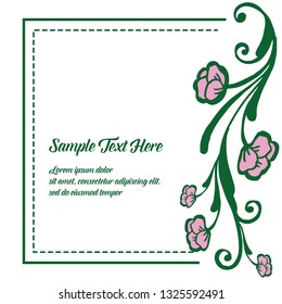 Vector illustration greeting card hello spring with various forms of flower frames hand drawn
