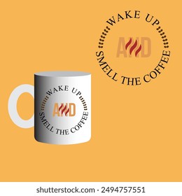 Ilustración vectorial como tarjeta de felicitación, diseño del logotipo, Anuncio, cartel para el diseño de la taza