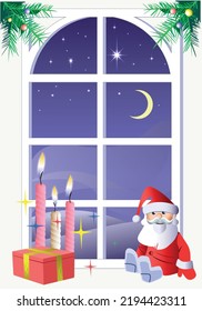 Vektorgrafik-Grußkarte Frohe Weihnachten und glückliches neues Jahr (Feiertagsdesign)