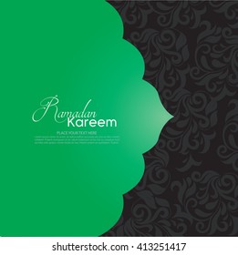 Vector illustration or greeting card for the month of ramadan, Iftar party flyer with eid and ramadan design element.