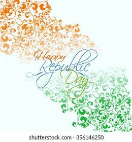 Vector illustration or greeting card for republic day.