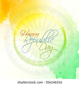 Vector illustration or greeting card for republic day.