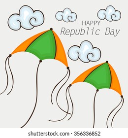 Vector illustration or greeting card for republic day.