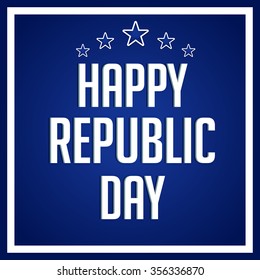 Vector illustration or greeting card for republic day.