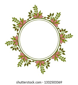 Vector illustration greeting card with texture frame flower bloom hand drawn