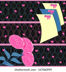 vector illustration greeting card Valentine's Day