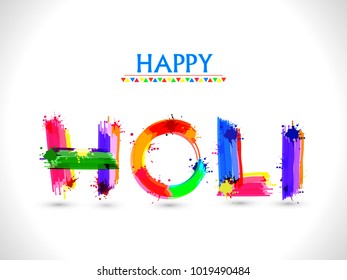 Vector illustration or greeting of colorful background for Indian festival Holi