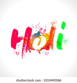 Vector illustration or greeting of colorful background for Indian festival Holi