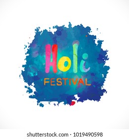 Vector illustration or greeting of colorful background for Indian festival Holi
