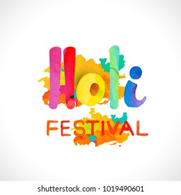 Vector illustration or greeting of colorful background for Indian festival Holi