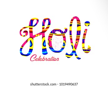 Vector illustration or greeting of colorful background for Indian festival Holi
