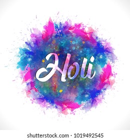 Vector illustration or greeting of colorful background for Indian festival Holi