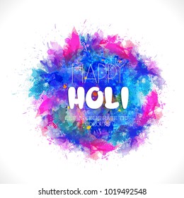 Vector illustration or greeting of colorful background for Indian festival Holi