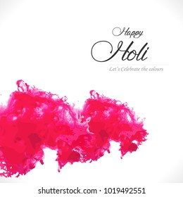 Vector illustration or greeting of colorful background for Indian festival Holi