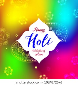 Vector illustration or greeting of colorful background for Indian festival Holi