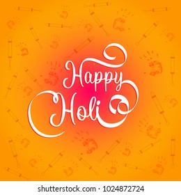 Vector illustration or greeting of colorful background for Indian festival Holi