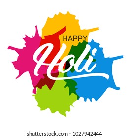 Vector illustration or greeting of colorful background for Indian festival Holi.
