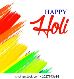 Vector illustration or greeting of colorful background for Indian festival Holi.
