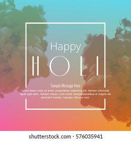 Vector illustration or greeting of colorful background for Indian festival Holi