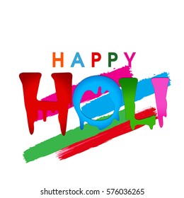 Vector illustration or greeting of colorful background for Indian festival Holi