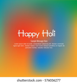 Vector illustration or greeting of colorful background for Indian festival Holi