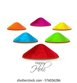 Vector illustration or greeting of colorful background for Indian festival Holi