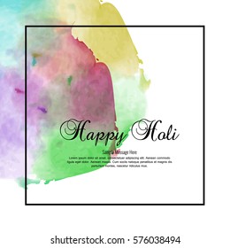 Vector illustration or greeting of colorful background for Indian festival Holi