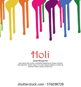 Vector illustration or greeting of colorful background for Indian festival Holi