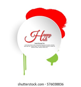 Vector illustration or greeting of colorful background for Indian festival Holi