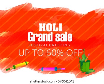 Vector illustration or greeting of colorful background for Indian festival Holi