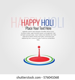 Vector illustration or greeting of colorful background for Indian festival Holi