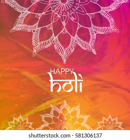 Vector illustration or greeting of colorful background for Indian festival Holi