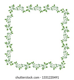 Vector illustration greeting congratulation with decorative frame flower hand drawn