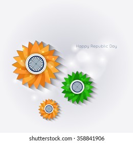 Vector Illustration or greeting for Republic day India, 26 January.