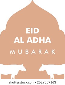 ilustração vetorial de modelos de saudação para Eid al-Fitr e Eid al-Adha