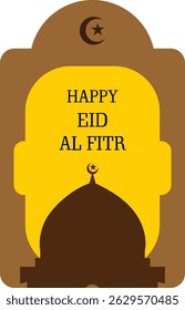 vector illustration of greeting templates for Eid al-Fitr and Eid al-Adha