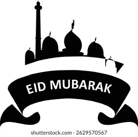 Ilustración vectorial de Plantillas de saludo para Eid al-Fitr y Eid al-Adha