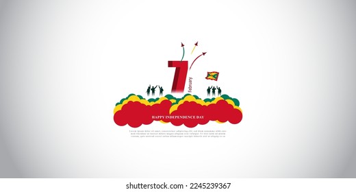 ilustración vectorial del día de la independencia de Granada