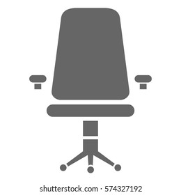 Vektorgrafik des Symbols für graue Lehrstühle
