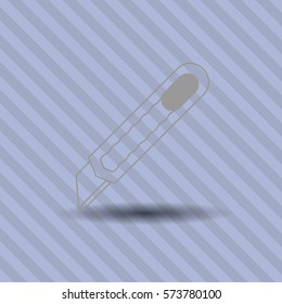 Vector Illustration of Grey Cutter Icon
