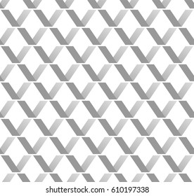 Vector illustration of grey geometric seamless pattern.
