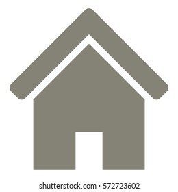 Ilustración vectorial del icono de la casa gris
