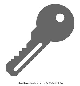 Vector Illustration of Grey Key Icon
