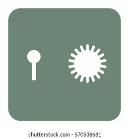 Vektorgrafik des Grau-Locker-Symbols
