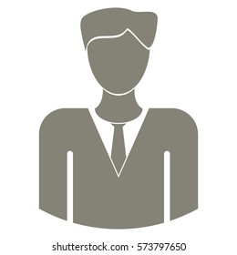 Vector Illustration of Grey Man Icon
